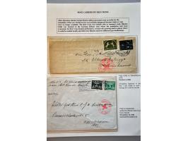 Red Cross, 42 letters, cards, forms and receipts for packages 1941-1945 including comité cancels from Deventer e.o., Hengelo 