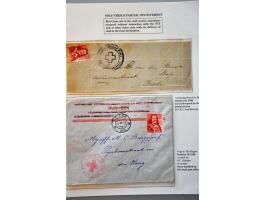 Red Cross, 42 letters, cards, forms and receipts for packages 1941-1945 including comité cancels from Deventer e.o., Hengelo 