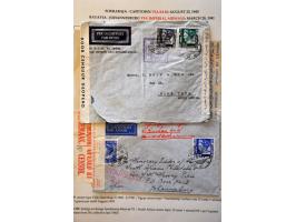 Neth. Indies 25 air mail letters May 1940-September 1941, all censured to abroad, including Burma (May 1940) and many to Grea