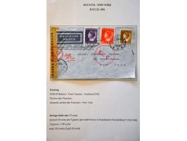 Neth. Indies 25 air mail letters May 1940-September 1941, all censured to abroad, including Burma (May 1940) and many to Grea