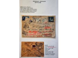 Neth. Indies 25 air mail letters May 1940-September 1941, all censured to abroad, including Burma (May 1940) and many to Grea