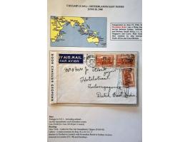 Neth.Indies 17 air mail envelopes, all censored, June 1940-November 1941 from abroad including China (December 1940), Japan (