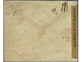 Netherlands Indies censored letter (brown label and red cancel censuur 5 5.12.41) from Soerabaja 4.12.41 to Nagoya Japan, wri