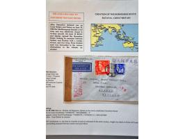 Netherlands colonies, 14 letters, most censored and concerning WWII