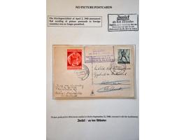 Germany 10 letters and cards April 1940-August 1944, all to the Netherlands and Zurück with cancels and labels with indicatio