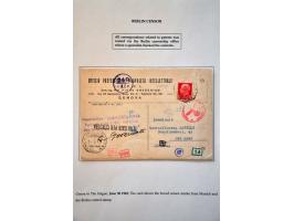 'b' Berlin censor, 10 letters to/from the Netherlands including registered postcard to Finland April 1943