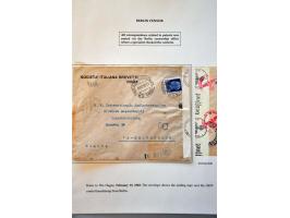 'b' Berlin censor, 10 letters to/from the Netherlands including registered postcard to Finland April 1943