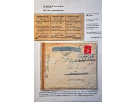 Germany letter with 12 Pf Hitler from Broehterbeck (Kr. Tecklenburg) 13.3.44 to Woerden (Netherlands) with Ac censor (Cologne