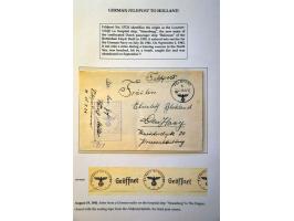 German fieldpost 19 censored letters and cards, most to the Netherlands including Geprüft Feldpostprüfstelle (censored by fie