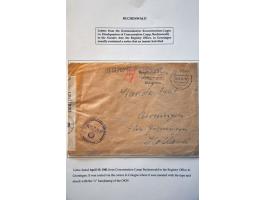 Concentration Camp Buchenwald, letter from Kommandantur Konzentrations-Lager (Headquarter of the camp) Weimar-Standes Amt (Re