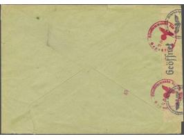 Concentration Camp Sachsenhausen pre-printed letter (without content) from Oranienburg 28.3.42 to Sittard, camp censor Postze