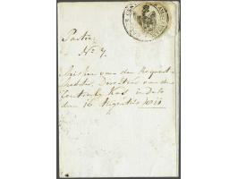 122 SNEEK in zwart gebruikt als transitstempel, pracht afdruk op brief van Amsterdam 16-8-1811 (118 AMSTERDAM in rood en D.eu