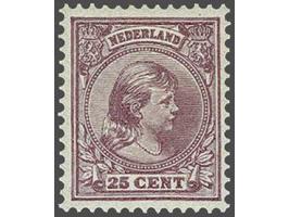 25 cent lila met origineel spikkeltje in gom cat.w. 825