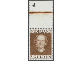 5 gulden roodbruin met velrand en knipteken, cat.w. 560+