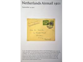 5 luchtpostbrieven Nederland-Engeland v.v. 1920-1922 (w.b. met 60 cent luchtpost op brief 74 gram), 1x 1925 en 1x 1926 per ex