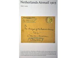 5 luchtpostbrieven Nederland-Engeland v.v. 1920-1922 (w.b. met 60 cent luchtpost op brief 74 gram), 1x 1925 en 1x 1926 per ex