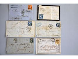 ca. 40 19th century covers including some better frankings