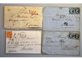 postal history including better covers (Yv. 19, 25 (4x) and 37 on cover to Metzerul Germany), including some other countries 