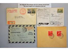 letters and cards including censored, card KZL Dacau and letter KZL Mauthausen in box