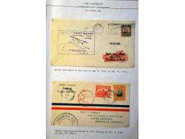 Airmail collection 1929 Carribbean area with better covers a.o. Antigua (Muller 8), St. Lucia (Muller 6 with signature pilot 