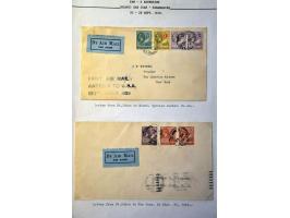 Airmail collection 1929 Carribbean area with better covers a.o. Antigua (Muller 8), St. Lucia (Muller 6 with signature pilot 