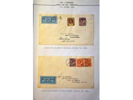 Airmail collection 1929 Carribbean area with better covers a.o. Antigua (Muller 8), St. Lucia (Muller 6 with signature pilot 