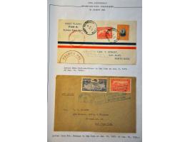 Airmail collection 1929 Carribbean area with better covers a.o. Antigua (Muller 8), St. Lucia (Muller 6 with signature pilot 