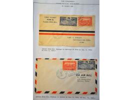 Airmail collection 1929 Carribbean area with better covers a.o. Antigua (Muller 8), St. Lucia (Muller 6 with signature pilot 