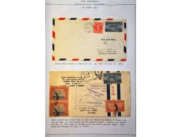 Airmail collection 1929 Carribbean area with better covers a.o. Antigua (Muller 8), St. Lucia (Muller 6 with signature pilot 