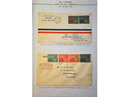 Airmail collection 1929 Carribbean area with better covers a.o. Antigua (Muller 8), St. Lucia (Muller 6 with signature pilot 