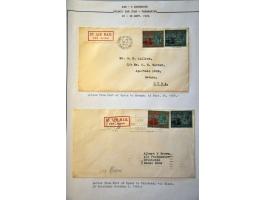 Airmail collection 1929 Carribbean area with better covers a.o. Antigua (Muller 8), St. Lucia (Muller 6 with signature pilot 