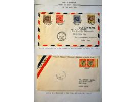 Airmail collection 1929 Carribbean area with better covers a.o. Antigua (Muller 8), St. Lucia (Muller 6 with signature pilot 