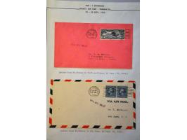 Airmail collection 1929 Carribbean area with better covers a.o. Antigua (Muller 8), St. Lucia (Muller 6 with signature pilot 