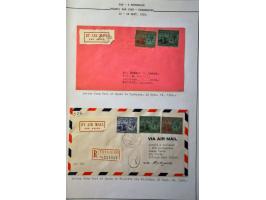 Airmail collection 1929 Carribbean area with better covers a.o. Antigua (Muller 8), St. Lucia (Muller 6 with signature pilot 