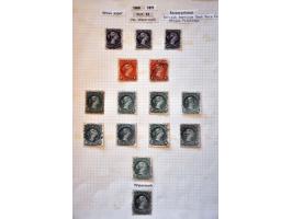 extensive specialized collection 1851-1899 collected both used and */** with many better stamps, printings, perforations, can