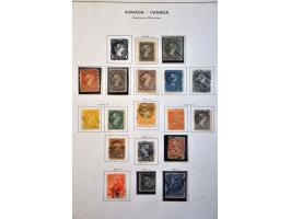 collection 1851-1981 mainly used with many better sets and stamps in Schaubek binder and stockbook