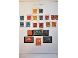 collection 1851-1981 mainly used with many better sets and stamps in Schaubek binder and stockbook