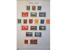 collection 1851-1981 mainly used with many better sets and stamps in Schaubek binder and stockbook