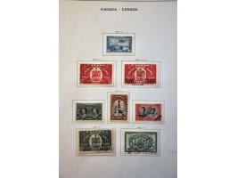 collection 1851-1981 mainly used with many better sets and stamps in Schaubek binder and stockbook