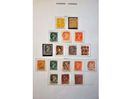 collection 1851-1981 mainly used with many better sets and stamps in Schaubek binder and stockbook