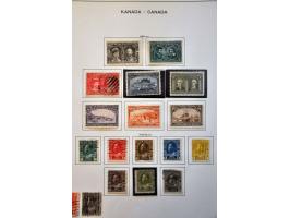 collection 1851-1981 mainly used with many better sets and stamps in Schaubek binder and stockbook