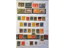 collection 1870-1998 partly double collected including duplicates used and */** with better ex., face value etc. in Minkus al