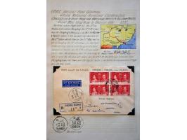 postal history from 1889 onwards including some picture postcards, first flights and airmail covers with many ex. sent to Chi