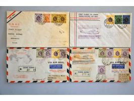 postal history from 1889 onwards including some picture postcards, first flights and airmail covers with many ex. sent to Chi