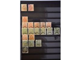 collection local post Warszawa 1915-1916 with proofs (including Mi.IIP, 10 Gr brownblack unissued, signed Petriuk), Ia, IIb, 