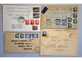 stamps, covers and postcards with GROSZY overprints in 3 albums