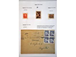 stamps, covers and postcards with GROSZY overprints in 3 albums