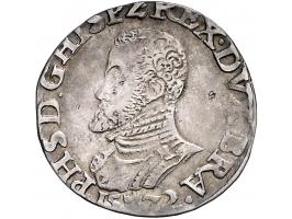 Provinciaal ½ Philipsdaalder 1572 Antwerpen AG 14,18gr W. 719 F-ZF