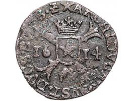 Provinciaal Oordjes Maastricht z.j.; 1608 en 1614 (2X), 2 ex; Negenmanneke AE W. 972/3/4/5, totaal 6 exemplaren gem. F+