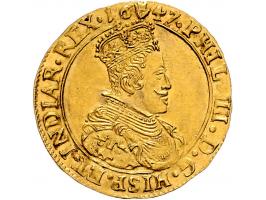 Provinciaal Philips IV (1621-1665) Dubbele Souverain d'Or Antwerpen 1647 AU 11,13gr W. 997 PR